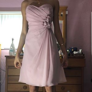 Pink elegant flowy dress